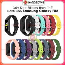 Dây đeo silicon thay thế cho đồng hồ vòng đeo tay thông minh Samsung Galaxy  Fit 2 Fit2 SM-R220 cao su - Đồng hồ thông minh & Vòng đeo tay sức khỏe