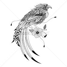 Intricate Bird Design Vector Image 1623182 Stockunlimited