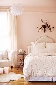 White And Pink Bedroom Transitional