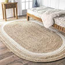 oval rug jute carpet area rug natural