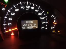check vsc system help toyota camry