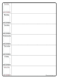 Daily Calendar Printable Planner Weekly Calendars Template