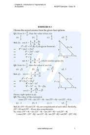 A =−= −= =53 259 164 2. Trig Applications Geometry Chapter 8 Packet Key Rd Sharma Solutions For Class 10 Chapter 12 Some Applications Of Trigonometry Obtain Pdf For Free Solve The Right Triangle Abc If Angle