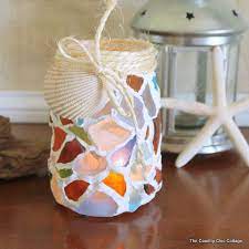 Sea Glass Mason Jar Jar Crafts Mason