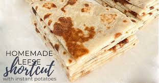 shortcut homemade lefse with instant