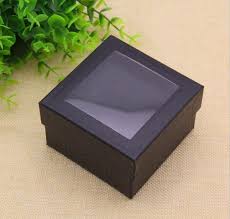 Factory Supply Special Paper Cover Square Packaging Watch Box With Window Gift Packaging Box For Small Gift Lady S Watch Box