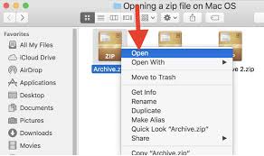 how to unzip files mac iphone