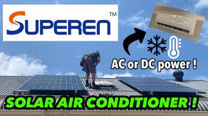 solar air conditioner runs straight