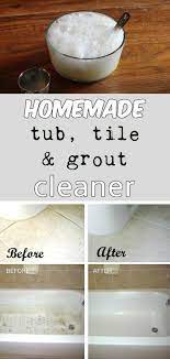 homemade tub tile and grout cleaner