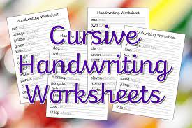 cursive handwriting worksheets free