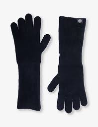 Canada Goose Womens Brand-patch Cashmere-Blend Gloves