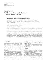Pdf Viral Hepatitis Retrospective Review In A Canadian