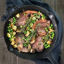 one pan lamb chops with crispy potatoes