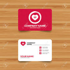 Business Card Template With Texture Love Shopping Cart Sign
