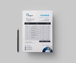 Time Elegant Creative Invoice Design Template 001958