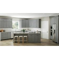 Our professionals minutely understand the. Home Decorators Collection Washgton Medium Veiled Gray Thermofoil Plywood Shaker Stock Semi Custom Base Kitchen Cabinet 27 In W X 24 In D B27 Wvg The Home Depot