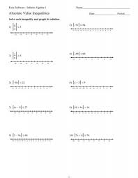 Absolute Value Inequalities Ks Ia1