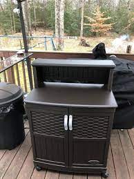 Outdoor Prep Table Station Cabinet Food