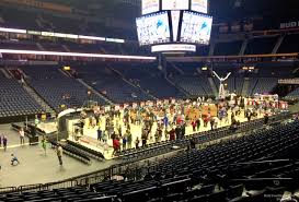 Bridgestone Arena Section 103 Basketball Seating