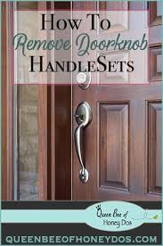 how to remove door handlesets queen