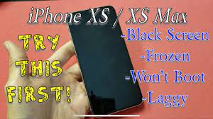 iphone xs xs max fix black screen