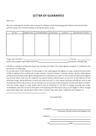 letter of guarantee sles ᐅ templatelab