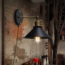 Antique Wall Sconce With Plug In Cord