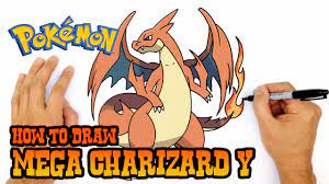 How to Draw Mega Charizard Y | Pokemon - YouTube