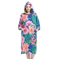 For the beach or at the swimming pool. Blossom Peony Pattern Woman Diving Bathrobe Changing Robe Bath Towel Outdoor Adult Hooded Beach Towel Poncho Bathrobe Towels Sport Towels Aliexpress