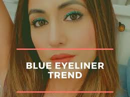 want to try the blue eyeliner trend