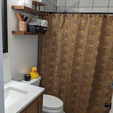 African Print Shower Curtain Bathroom