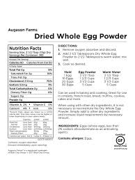 augason farms dried whole egg powder