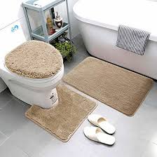 Smart Linen 3 Piece Bathroom Rug Set