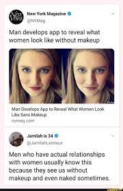 without makeup man develops app