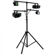 Tripod Lighting Stand Wtih Top T Bar And 2 Side Arms Sight Sound Music
