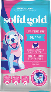 Solid Gold Love At First Bark Chicken Potato Apple Puppy Recipe Grain Free Dry Dog Food 24 Lb Bag