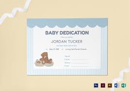 Baby Dedication Certificate Design Template In Psd Word Publisher