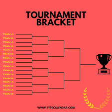 free printable tournament bracket