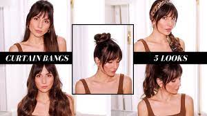 curtain bangs my 5 go to hairstyles