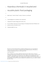 reusable plastic food packaging