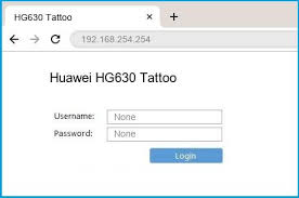huawei hg630 tattoo router login and