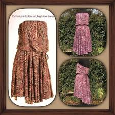 Nwt Melina Iris High Low Python Print Dress Small Dress The