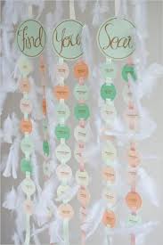Picture Of Mint Ivory And Peach Hanging Seating Chart