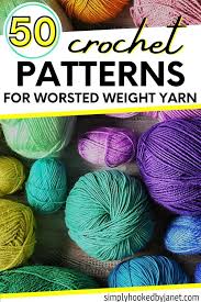 50 free crochet worsted weight yarn