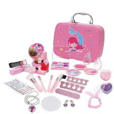 dcenta s makeup kit for kids children s makeup set s princess make up box nontoxic cosmetics kit toys pretend play makeup beauty toys