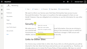 page anchor links in sharepoint