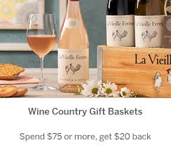 wine country gift baskets
