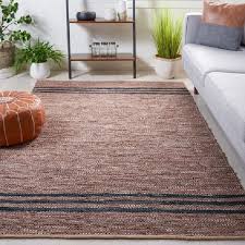 hand woven leather area rug antique