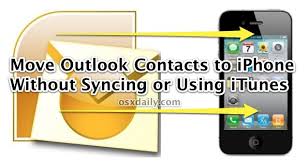 how to transfer outlook contacts to