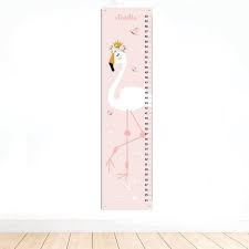 Personalized Flamingo Growth Chart Flamingo Nursery Theme Flamingo Nursery Decor